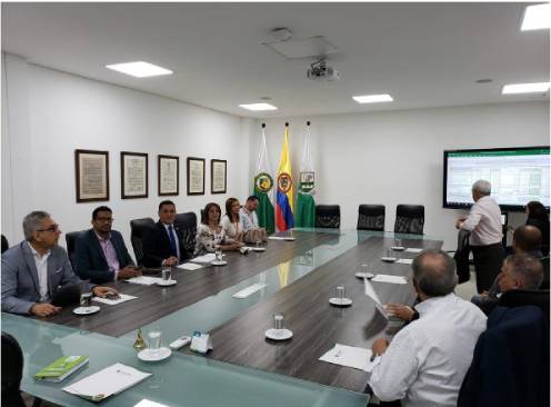 En la foto rectores Ramón Daniel Espinosa (Bellas Artes Cali), María Victoria Mejía (ITM),Libardo Álvarez(POLI), Juan Carlos Mejía (Débora Arango), Oscar Porras (UNIPAZ), Blanca Libia Echeverri(IUE), Hugo Alberto Gonzales(UNIAJC),Lorenzo Portocarrero (TDEA)