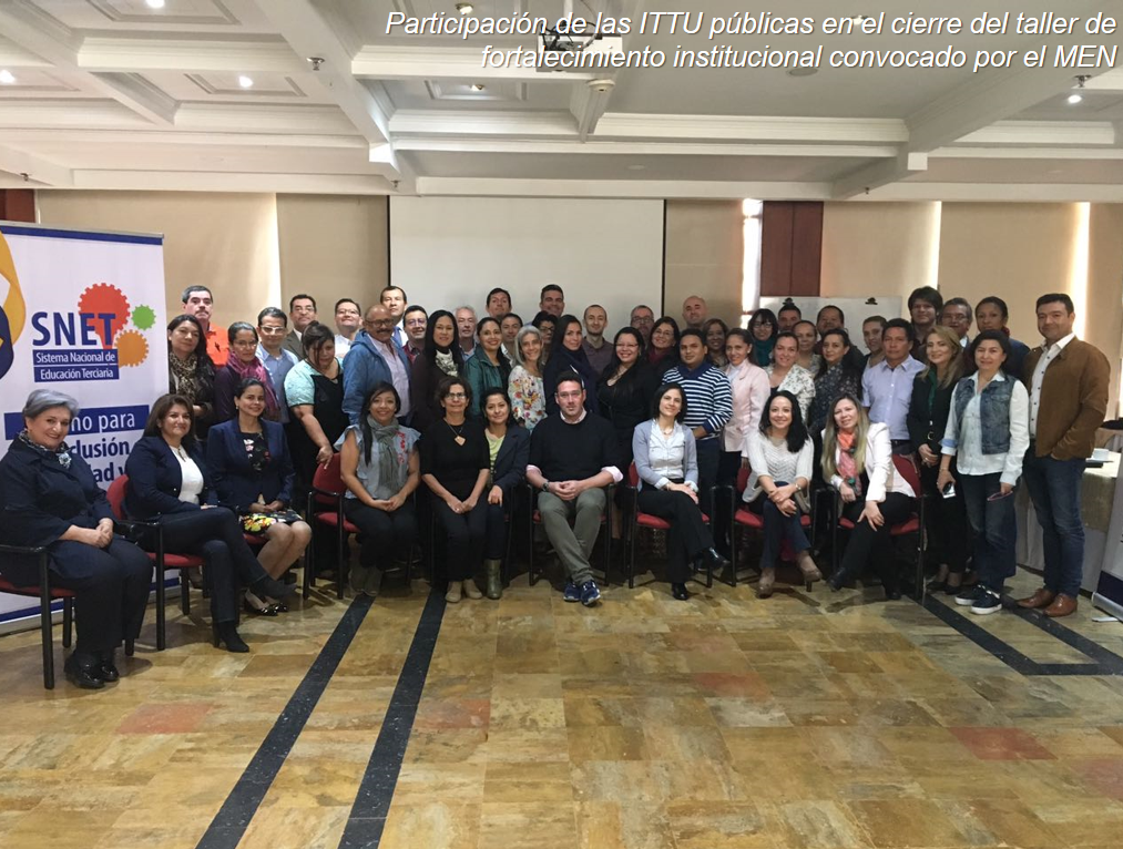 Participación de las ITTU públicas en el cierre del taller 