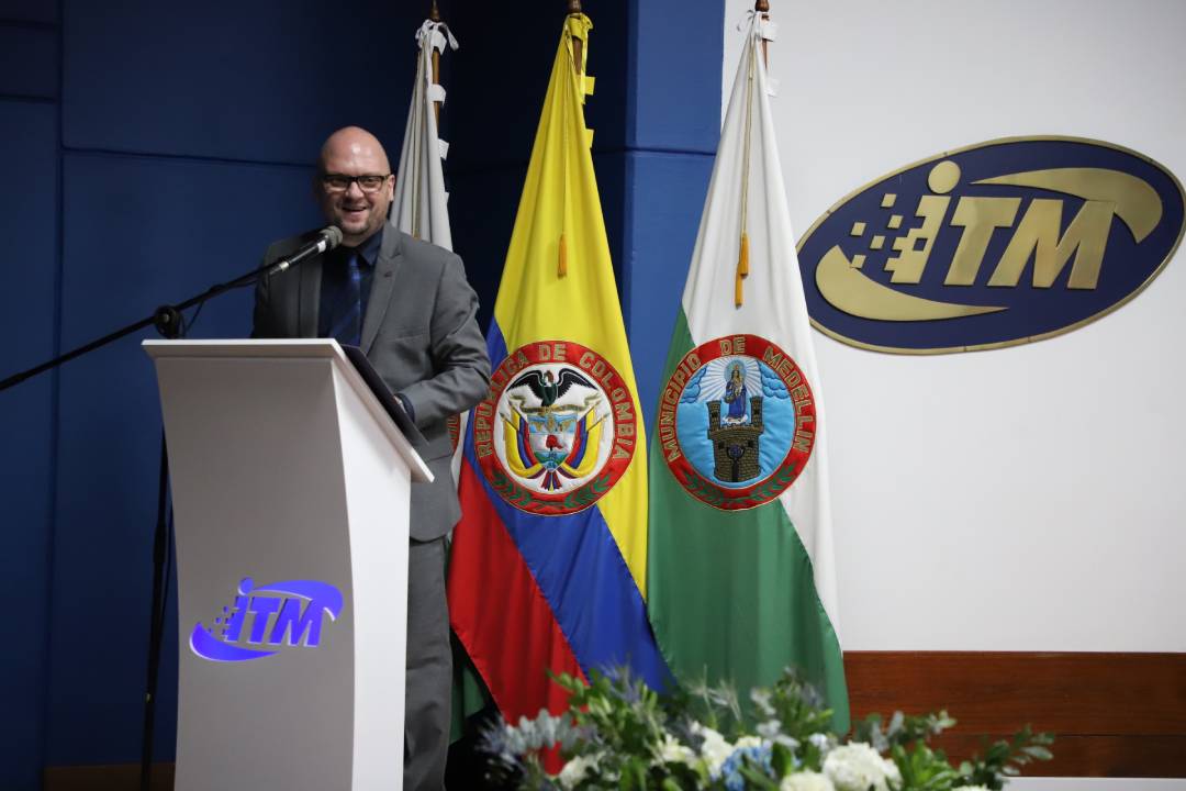 Alejandro Villa Gómez, rector del Instituto Tecnológico Metropolitano ITM. Fotografía, propiedad del Departamento de Comunicaciones ITM.